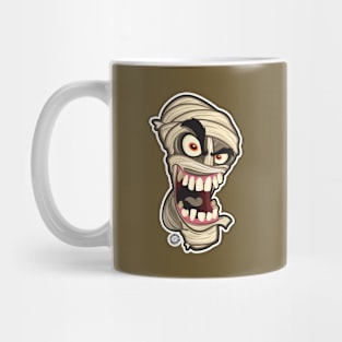 Halloween Mummy Head Shot Smiling Mug